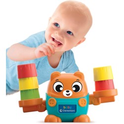 Clementoni Baby Montessori - 17493 Balancing Bear, Gioco Prima Infanzia per Bambini 18+ Mesi, Bilancia con Cubetti per Scoprire