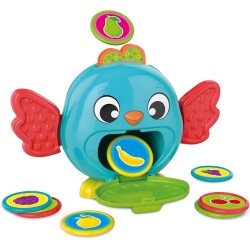 Clementoni Baby Montessori - 17494 Birdy Bank, Gioco Prima Infanzia, Salvadanaio con Gettoni per Scoprire Il Concetto di Perman