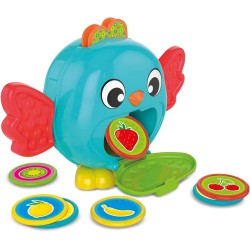 Clementoni Baby Montessori - 17494 Birdy Bank, Gioco Prima Infanzia, Salvadanaio con Gettoni per Scoprire Il Concetto di Perman