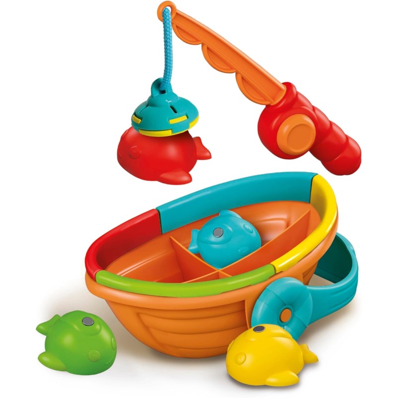 Clementoni Baby 17513 Think And Play Colour Fishing, Pesca 4 Pesciolini da Catturare, Giochi Prima Infanzia per Coordinazione e