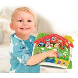 Baby Clementoni - 17516 La Fattoria Canta e Impara, Gioco Educativo, Centro attività con 4 modalità di Gioco per Imparare Numer