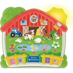 Baby Clementoni - 17516 La Fattoria Canta e Impara, Gioco Educativo, Centro attività con 4 modalità di Gioco per Imparare Numer