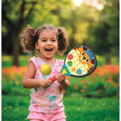 Clementoni Baby - 17548 Smash Racchetta da Padel parlante, Racchetta Educativa, Interattiva e Parlante, Stimola Lo Sviluppo Sen