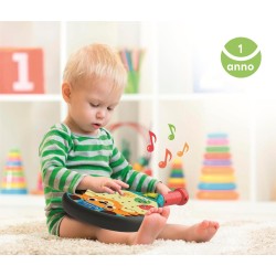 Clementoni Baby - 17548 Smash Racchetta da Padel parlante, Racchetta Educativa, Interattiva e Parlante, Stimola Lo Sviluppo Sen