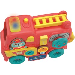 Baby Clementoni Montessori - 17551 Camion dei Pompieri, Un Divertente Camion dei Pompieri Elettronico e Interattivo, con Suoni,