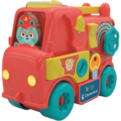 Baby Clementoni Montessori - 17551 Camion dei Pompieri, Un Divertente Camion dei Pompieri Elettronico e Interattivo, con Suoni,