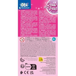 Clementoni Idea - 18131 Create Your Pens: Magical Mermaids, Laboratorio delle Penne Personalizzate, Kit Creativo, con 3 Penne P