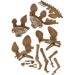 Clementoni Scienza e Gioco Lab - 19389 Archeogiocando Stegosauro, Gioco Scientifico, Fossili Dinosauri Fluo da Assemblare