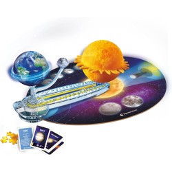 Clementoni Scienza e Gioco Lab - 19402 Il Sistema Solare, Orbita di Terra e Luna, Gioco Scientifico per Scoprire il Cosmo, con 