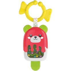 Baby Clementoni - 17503 Sonaglino Gelatino, Sonaglio Neonato 3+ Mesi, Gioco Prima Infanzia, Stimola lo Sviluppo Multisensoriale