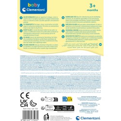 Baby Clementoni - 17503 Sonaglino Gelatino, Sonaglio Neonato 3+ Mesi, Gioco Prima Infanzia, Stimola lo Sviluppo Multisensoriale