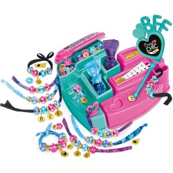 Clementoni Crazy Chic - 18199 BFF Jewellery Studio, Kit per la Creazione di Gioielli, Set Completo per la Costruzione dei Gioie