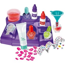 Clementoni Scienza e Gioco Lab - 19392 Laboratorio degli Smalti e delle Unghie, Kit per Unghie Finte e Nail Art per Bambine, Gi
