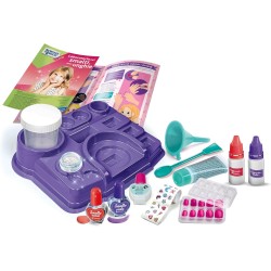 Clementoni Scienza e Gioco Lab - 19392 Laboratorio degli Smalti e delle Unghie, Kit per Unghie Finte e Nail Art per Bambine, Gi