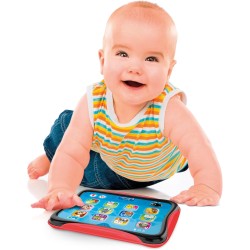 Clementoni Baby 17496 Baby Tablet, Gioco Interattivo con Luci e Suoni, Bambini 12-36 Mesi, Insegna Numeri, Lettere, Animali e C