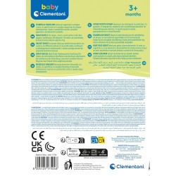 Baby Clementoni - 17504 Sonaglino Ciambella Neonato 3+ Mesi, Gioco Prima Infanzia, Stimola lo Sviluppo Multisensoriale e la Man