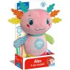 Clementoni Baby 17558 Alex l Axolotl, Peluche Interattivo Parlante in Italiano per Bambini di 6+ Mesi, Stimola Lo Sviluppo Sens