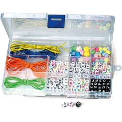 Clementoni Crazy Chic - 18634 Message Bracelets, Kit Gioielli Creativi, Braccialetti e Collane Personalizzabili con Lettere e P