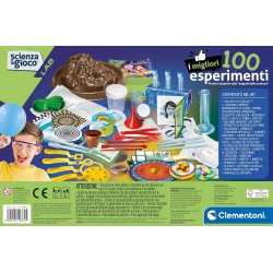 Clementoni Scienza e Gioco Lab - 19395 I Migliori 100 Esperimenti, Laboratorio di Scienze per Scoprire Discipline Come Chimica,