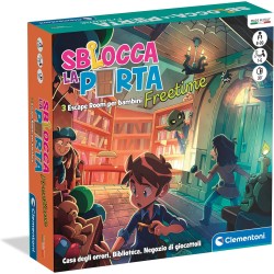 Clementoni - 16826 Sblocca la Porta Freetime, Gioco da Tavolo, Escape Room, Ambientata in 3 Luoghi Divertenti, 1-6 Giocatori