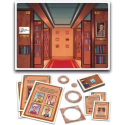 Clementoni - 16826 Sblocca la Porta Freetime, Gioco da Tavolo, Escape Room, Ambientata in 3 Luoghi Divertenti, 1-6 Giocatori