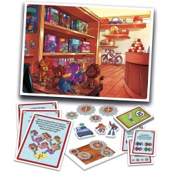 Clementoni - 16826 Sblocca la Porta Freetime, Gioco da Tavolo, Escape Room, Ambientata in 3 Luoghi Divertenti, 1-6 Giocatori