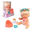 Nenuco - Vasino con Sorpresa, Bambola da 25 cm, Corpo Rigido e Capelli Biondi, Beve Acqua con il Biberon Incluso, Fa Pipì e App