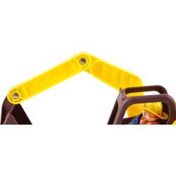 Hape - Escavatore scava e raccogli in legno| Con torretta rotante a 360°, pala mobile, operaio e vano portaoggetti | Veicolo ed