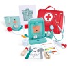 Hape - Set Medico, Set da Gioco in Legno per Bambini, Kit da Dottore con Strumenti interattivi