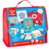 Hape - Set Medico, Set da Gioco in Legno per Bambini, Kit da Dottore con Strumenti interattivi