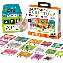 Headu - Laboratorio di Scrittura Montessori - Leggo e Scrivo con 3 Metodi Divertenti | Giochi Educativi 3-6 Anni, Gioco Montess