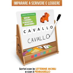 Headu - Lavagna Didattica Montessori Con il più ricco programma didattico per imparare a 3 anni IT59520 Gioco Educativo 3-6 Ann