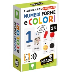 Headu - Flashcards Parlanti Numeri, Forme e Colori, Sviluppa la Logica dei più Piccoli, Gioco Educativo Bambini 2-4 anni
