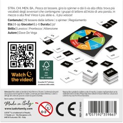 Ludic - Parolì Parolà Il gioco di parole in testa e… in coda! IT59865 Gioco Di Società Per La Famiglia Per 2-6 Giocatori