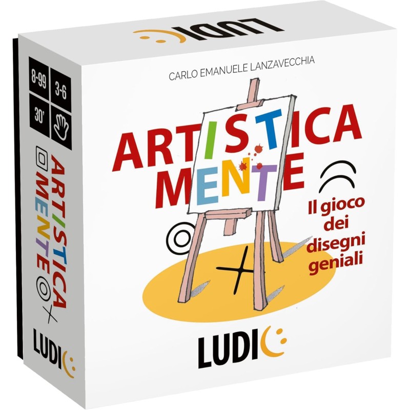 Ludic - ArtisticaMente - Il Gioco dei Disegni Geniali - da 3 a 6 Giocatori, Anni 8+, un Gioco di Società per Tutta la Famiglia 