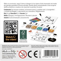 Ludic - ArtisticaMente - Il Gioco dei Disegni Geniali - da 3 a 6 Giocatori, Anni 8+, un Gioco di Società per Tutta la Famiglia 