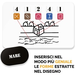 Ludic - ArtisticaMente - Il Gioco dei Disegni Geniali - da 3 a 6 Giocatori, Anni 8+, un Gioco di Società per Tutta la Famiglia 