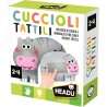 Headu - Cuccioli Tattili Montessori, Un Gioco Educativo di Logica e Manualità fine, per Bambini dai 2 ai 4 anni