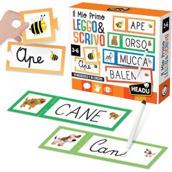 Headu - Il Mio Primo Leggo e Scrivo, Imparo a Leggere e Scrivere a tre anni, Un Gioco Educativo per Bambini dai 3 ai 6 anni