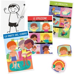 Headu - Siamo Fatti Così Montessori Scopri Come Siamo Fatti It28108 Gioco Educativo Per Bambini 3-5 Anni