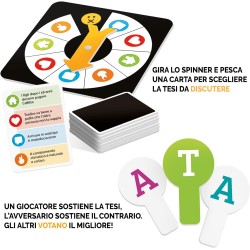 Ludic - Dibattito Party Vince Chi Convince! Il party game del Debate IT59742 Gioco Di Società Per La Famiglia Per 3-10 Giocator
