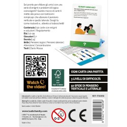 Ludic - Enigmi e Trabocchetti - Sfide di Pensiero Verticale e Laterale - Gioco di Società per 1 o più Giocatori, Anni 10+, Un G