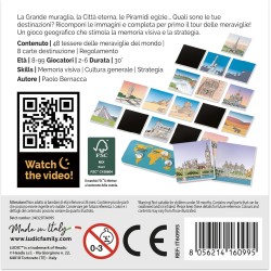 Ludic - Quo Vadis - Il Gioco delle Meraviglie del Mondo - da 2 a 6 Giocatori, Anni 8+, Un Gioco di Memoria, Cultura Generale e 