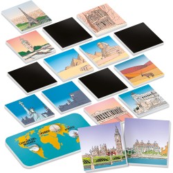 Ludic - Quo Vadis - Il Gioco delle Meraviglie del Mondo - da 2 a 6 Giocatori, Anni 8+, Un Gioco di Memoria, Cultura Generale e 