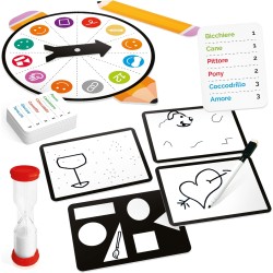 LUDIC - Schizzo! - Il Gioco Delle Parole Disegnate Con 10 Sfide Super Divertenti | Giochi Di Società Per Tutta La Famiglia, Gio