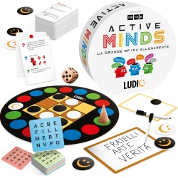 LUDIC - Active Minds La Grande Sfida - Il Grande Gioco Allena-Mente | Giochi Di Società Per Tutta La Famiglia, Bambini e Adulti