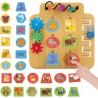 Headu - Laboratorio Manine Attive Montessori - Con 24 Forme Tattili Degli Animali | Giochi Educativi 1-3 Anni, Gioco Montessori