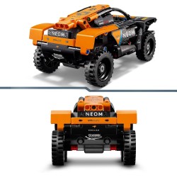 LEGO 42166 Technic NEOM McLaren Extreme E Race Car, Macchina Giocattolo Fuoristrada con Funzione Pull-Back, Fan dei Modellini d