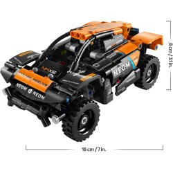LEGO 42166 Technic NEOM McLaren Extreme E Race Car, Macchina Giocattolo Fuoristrada con Funzione Pull-Back, Fan dei Modellini d