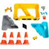 Theo Klein Tavolo da Gioco Sabbia e Acqua Caterpillar con Escavatore, Ribaltabile, 2 Tubi, Stopper e vasche Estraibili Dimensio